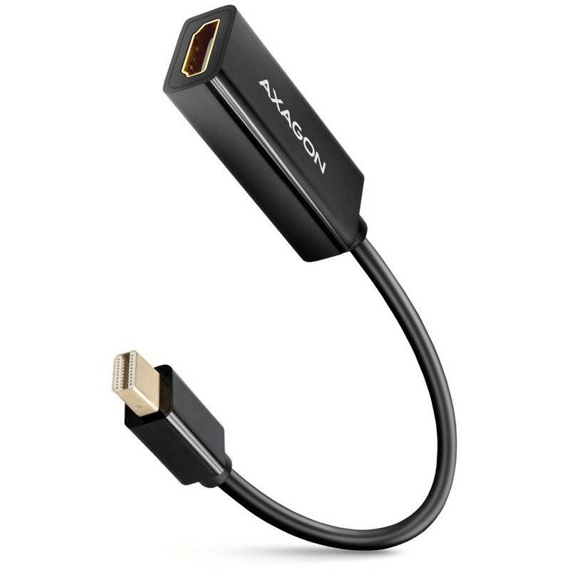 1x Mini DisplayPort v1.2 Male - 1x HDMI v1.4b Female, 15cm, negru