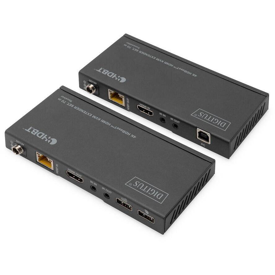 4K HDBaseT 1x4 HDMI Extender Set, 70m