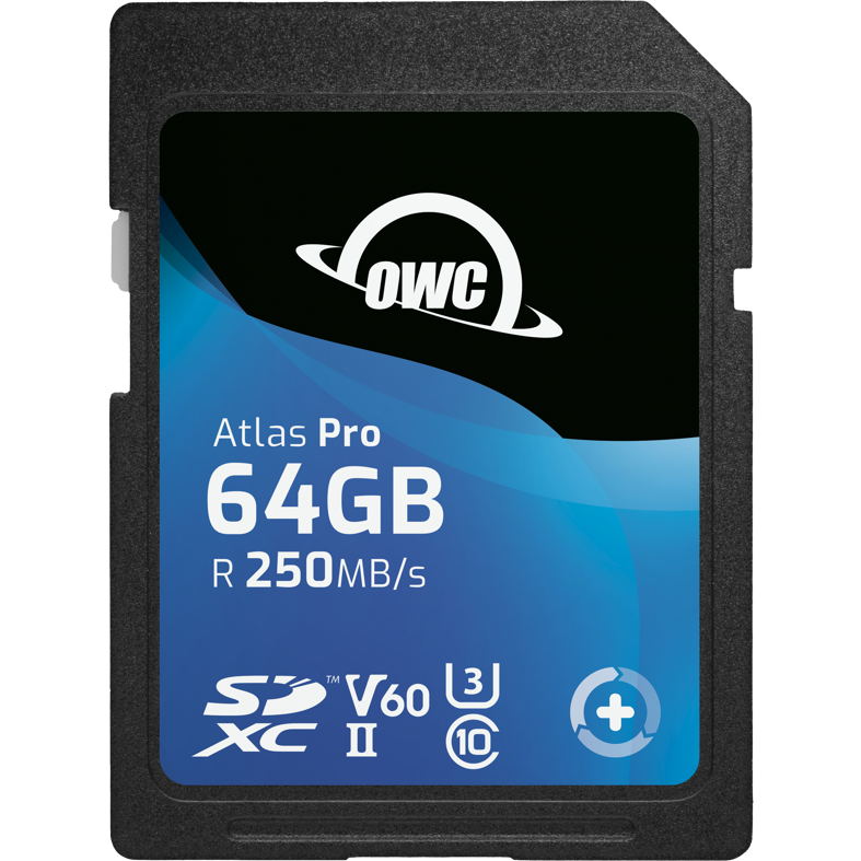 64GB SD Atlas Pro SDXC UHS-II R250/W130 (V60)