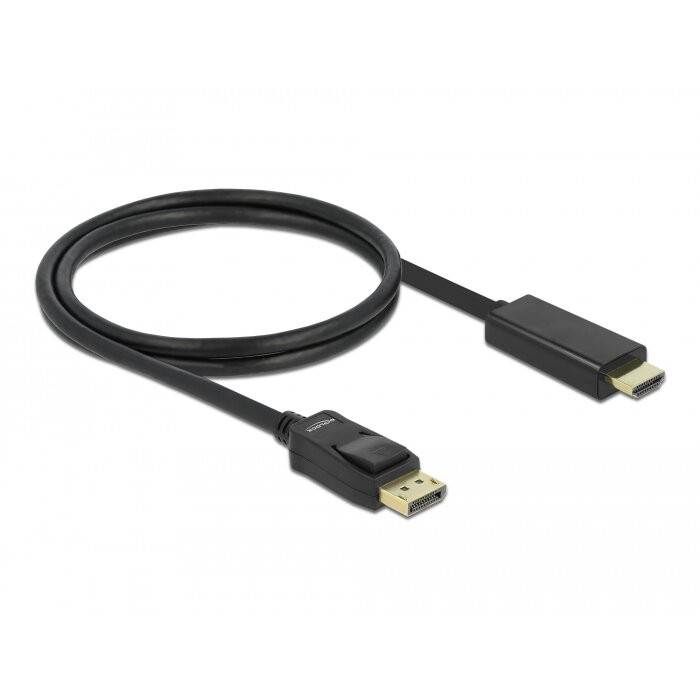 82586 Cablu DisplayPort 1.1 tată > High Speed HDMI-A tată pasiv 1 m negru