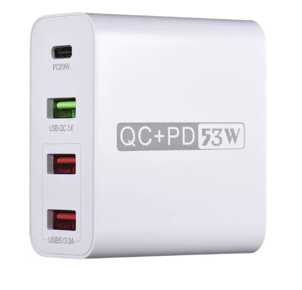 Adaptor priza WLX A6 cu 4 porturi USB Qualcomm 3.0 53W 