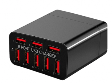 Adaptor priza X82 cu 8 porturi USB Qualcomm 3.0 40W