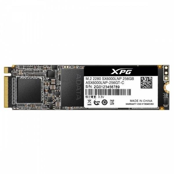 Adata Adata SSD ADATA M.2 PCIe 256GB, Gen3 x4, XPG SX6000 Lite 3D TLC NAND, R/W up to 1800/900MB ASX6000LNP-256GT-C