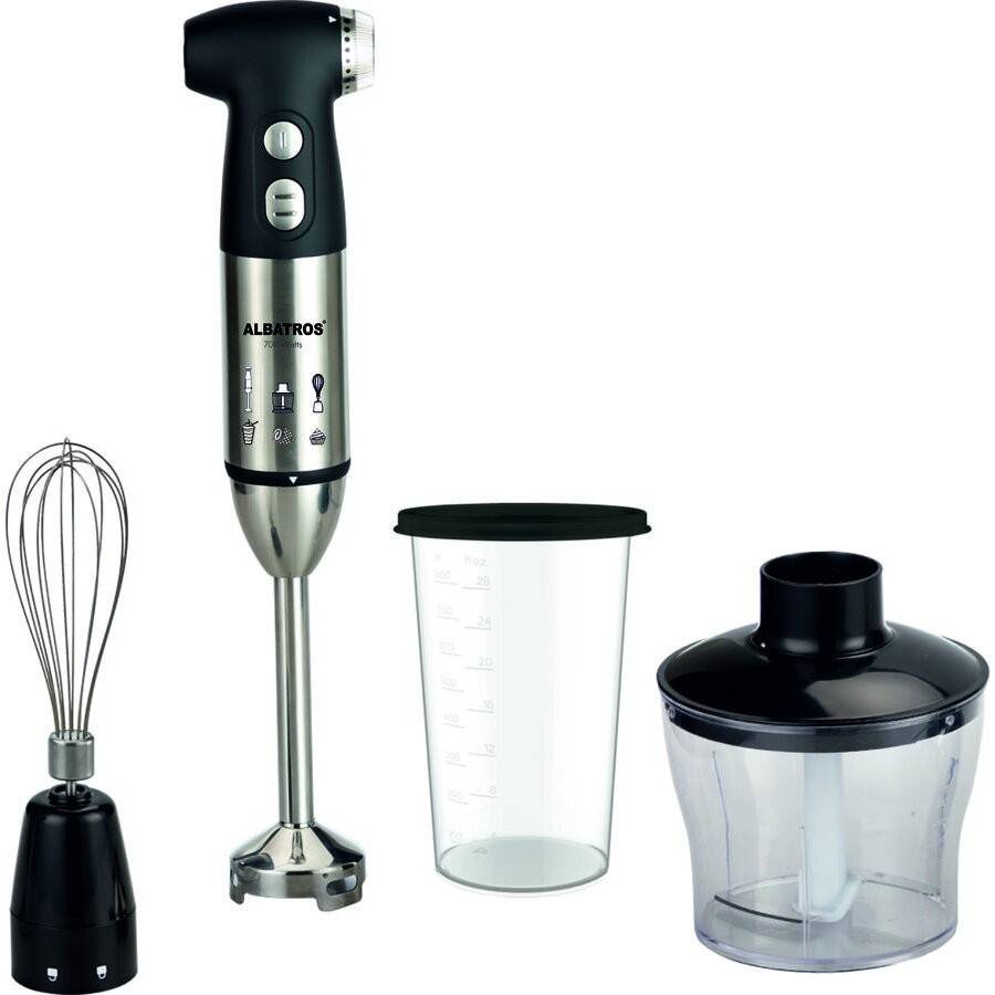 Albatros Blender Albatros MB701B, 700 W, Tel, Tocator, Functie turbo, Negru