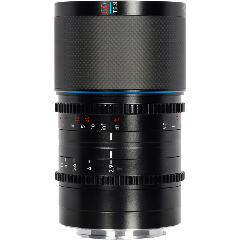 Anamorphic Lens Saturn 50mm T2.9 1.6x Carbon Fiber Full Frame E-Mount (Blue Flare)