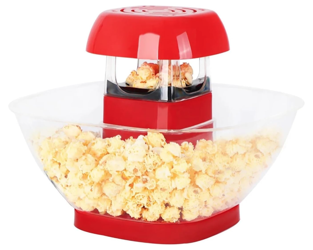 Aparat de facut popcorn cu bol pentru floricele 1200 W