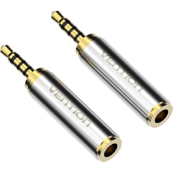 Audio, VAB-S02, 3.5mm (female) to mini jack 2.5mm (male), (gold)