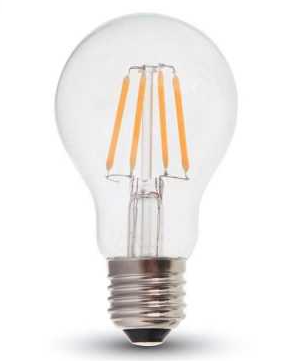 Bec LED filament 4W E27 A60 Alb cald dimabil