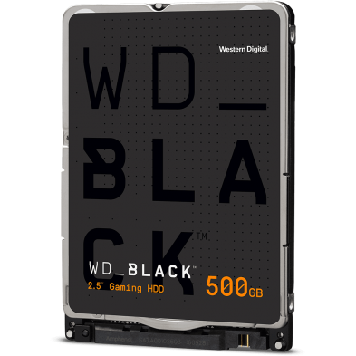 Black, 500GB, SATA-III, 7200 RPM, cache 64MB, 7 mm