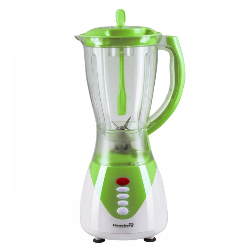 Blender cu bol 1.5 l, Hausberg HB7661V, 3 viteze, 300 w, verde