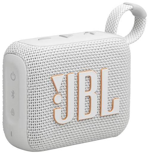 Boxa portabila JBL Go 4, 4.2 W, Bluetooth, Autonomie 7 ore, IP67 (Alb)