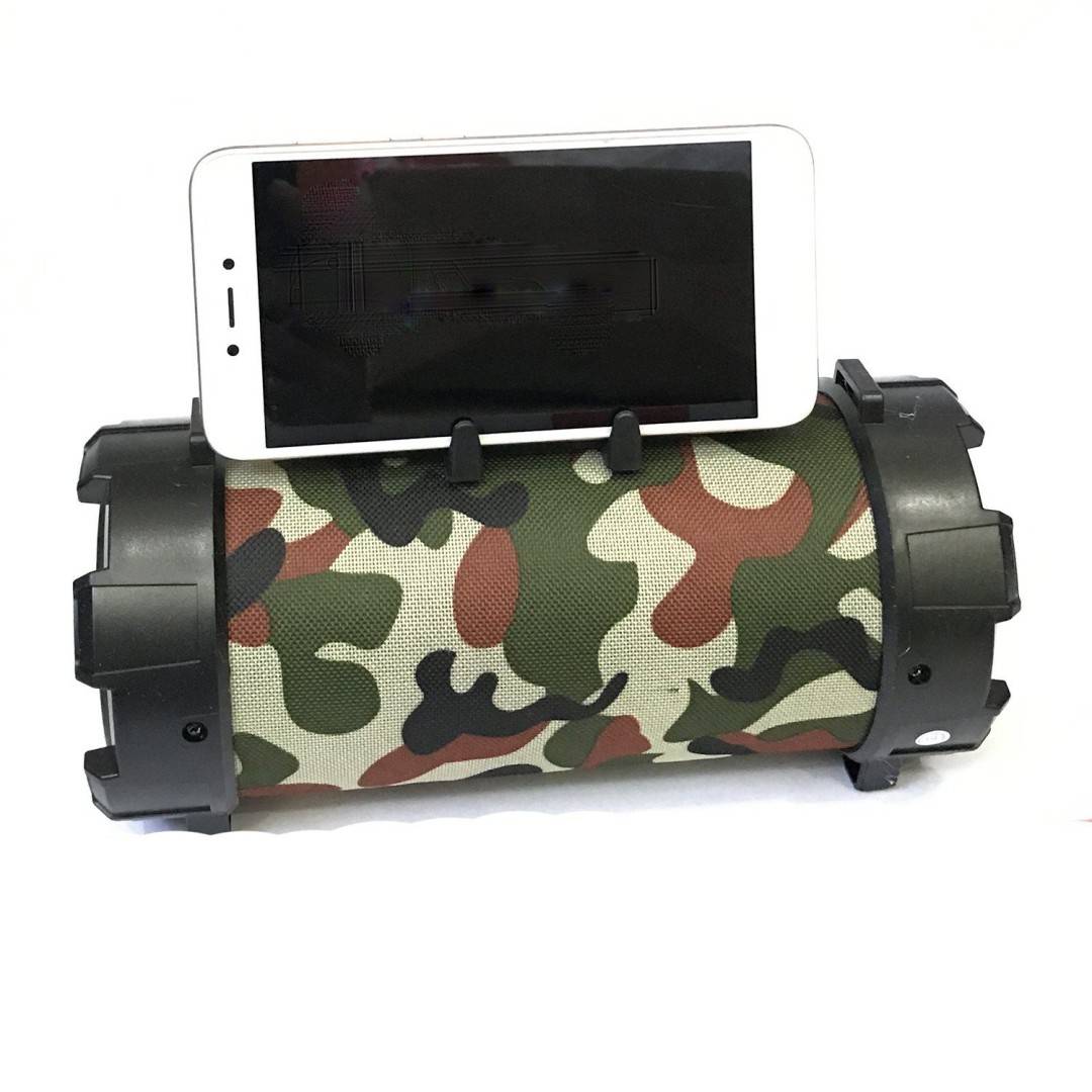 Boxa PT1 Camuflaj Army portabila bluetooth cu suport de telefon