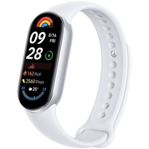 Bratara Fitness Xiaomi Smart Band 9, ecran AMOLED 1.62inch, Bluetooth 5.4, Rezistenta la apa 5 ATM, bratara TPU (Argintiu)