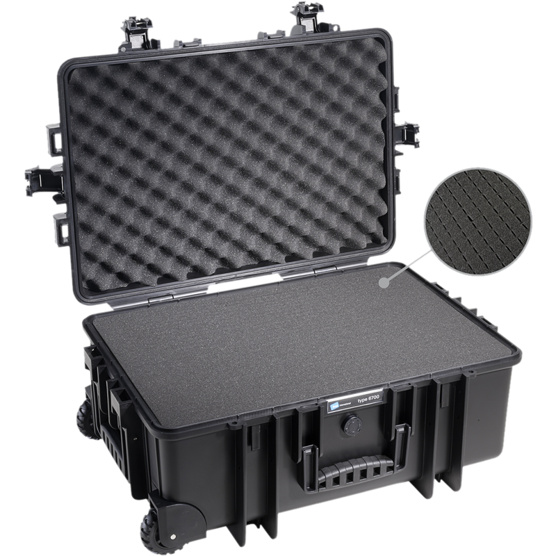 BW Outdoor Cases Type 6700 / Black (pre-cut foam)