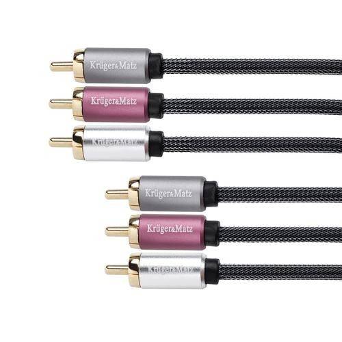 Cablu 3 RCA - 3 RCA 1.8 M Kruger&Matz