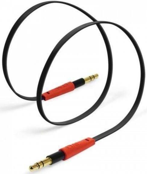 Cablu Audio Tylt AUX, Jack 3.5mm - Jack 3.5mm, 1m (Negru/Rosu)