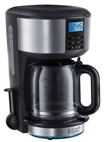 Cafetiera Russell Hobbs 20680-56 Buckingham, 10 cesti, Timer programabil de 24 ore, 1.25 l (Negru/Argintiu)