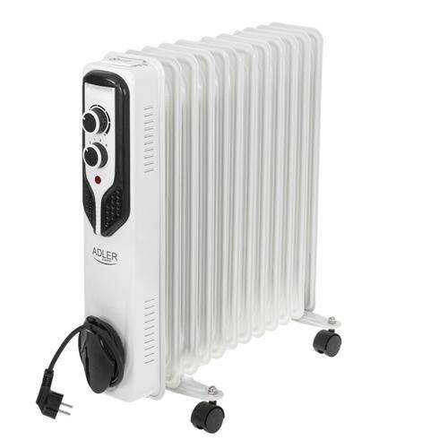 Calorifer electric cu ulei Adler AD7817, 2500 W, 11 elementi (Alb)