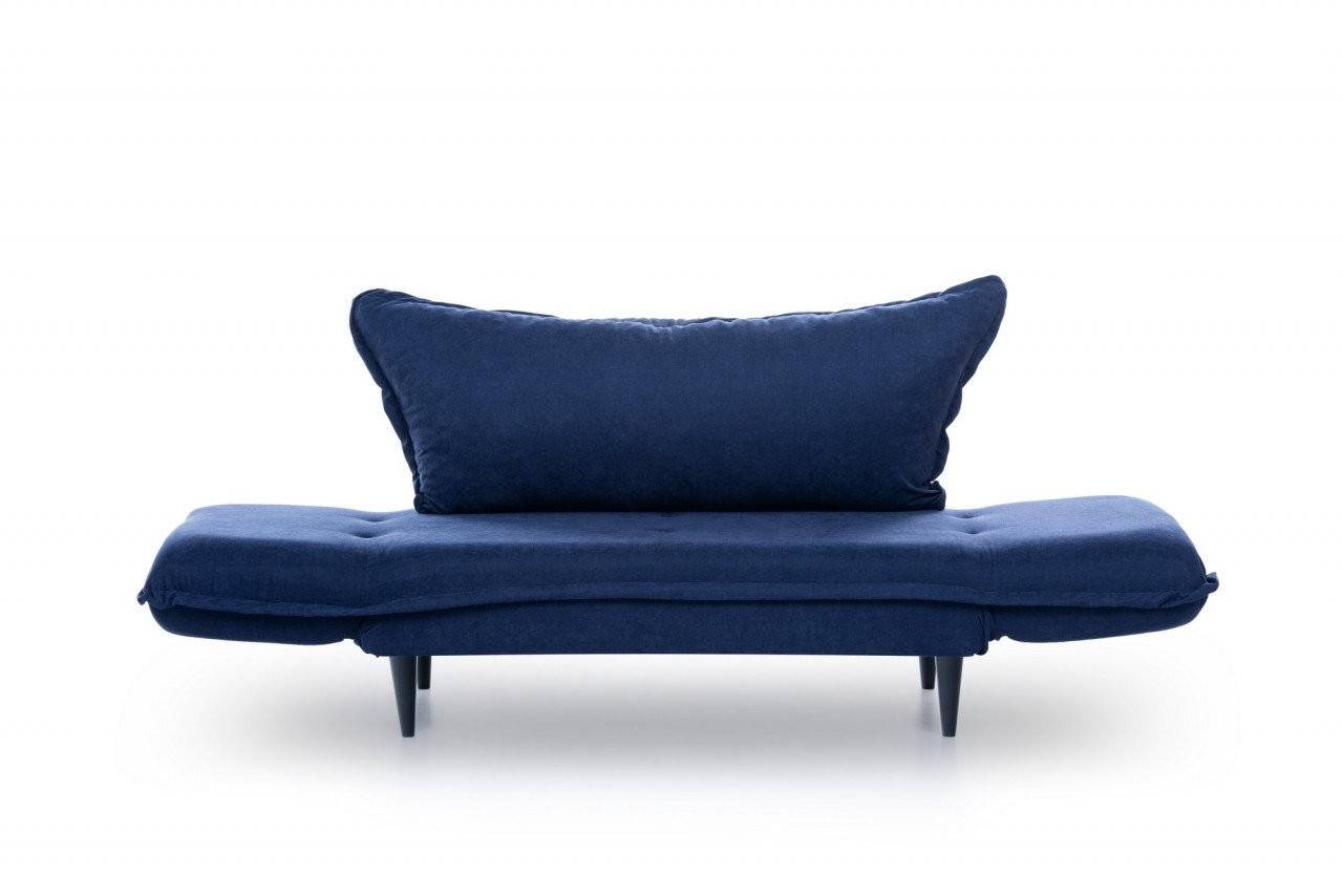 Canapea extensibila 2 locuri Rahim Albastru 150x80 cm