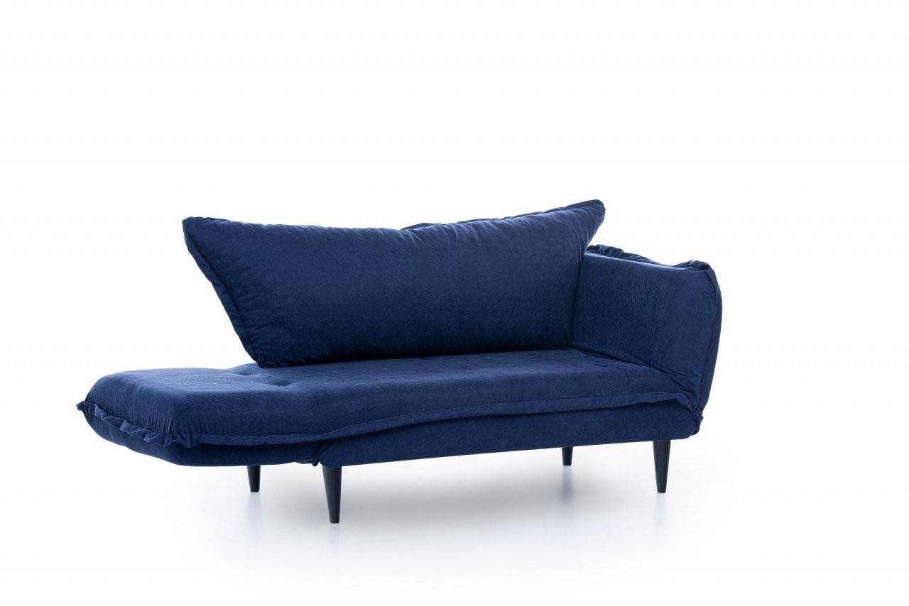 Canapea extensibila 2 locuri Rahim Albastru 150x80 cm