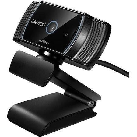 Canyon Web camera Canyon CNS-CWC5, full HD, 2 Megapixeli, autofocus, rotire 360°, cablu 2m, USB2.0, Negru