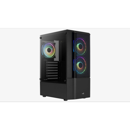 Carcasa AeroCool Quantum V3, Middle Tower, Fara sursa, ATX (Negru)