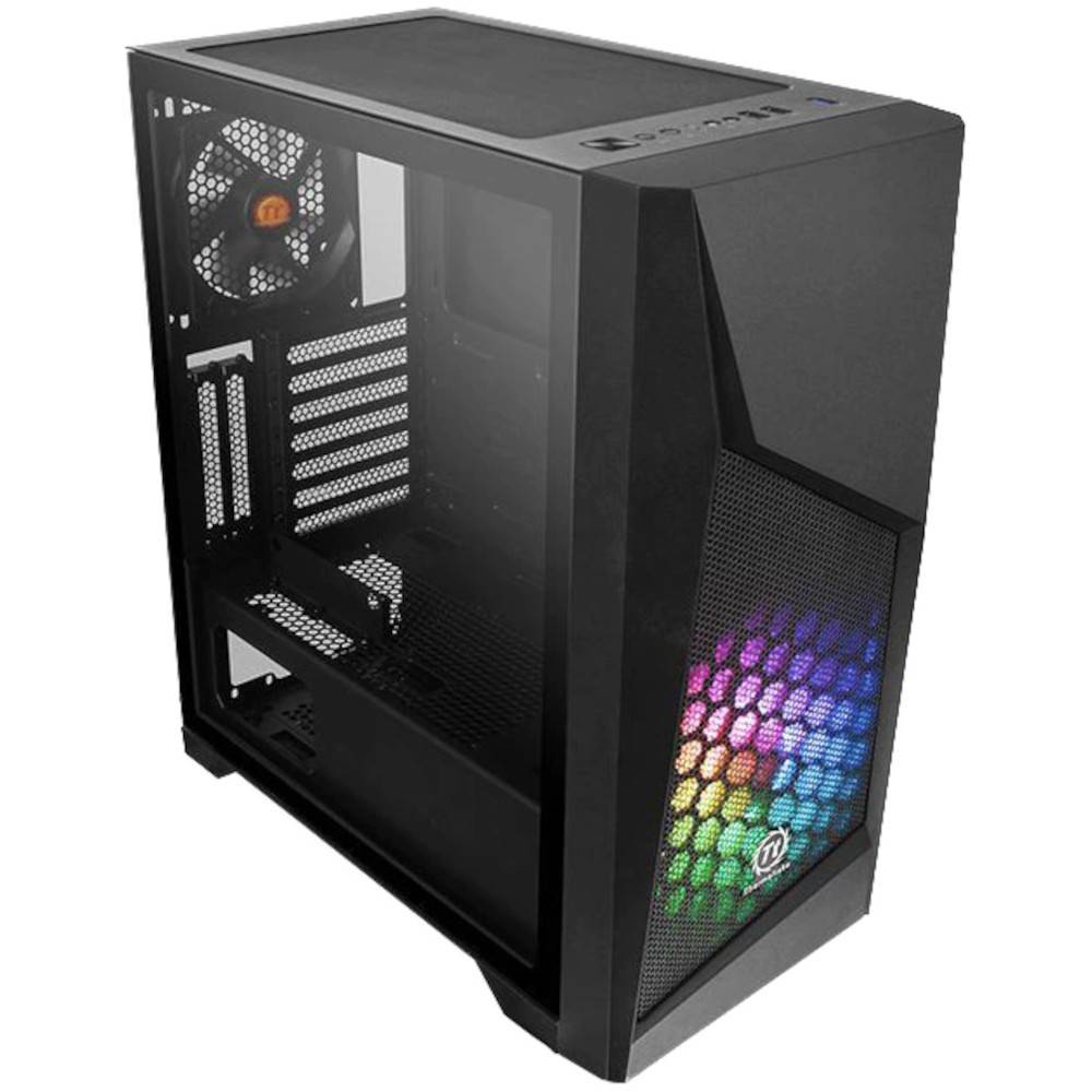 Carcasa Thermaltake Commander C32, ARGB, Mid-Tower, fara sursa, ATX, Negru