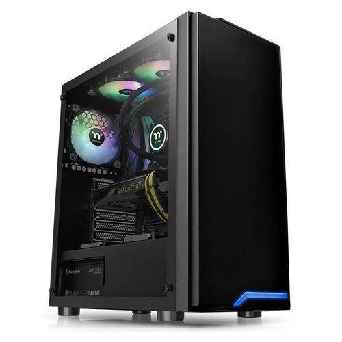 Carcasa Thermaltake H100, MidTower, Tempered Glass (Negru)