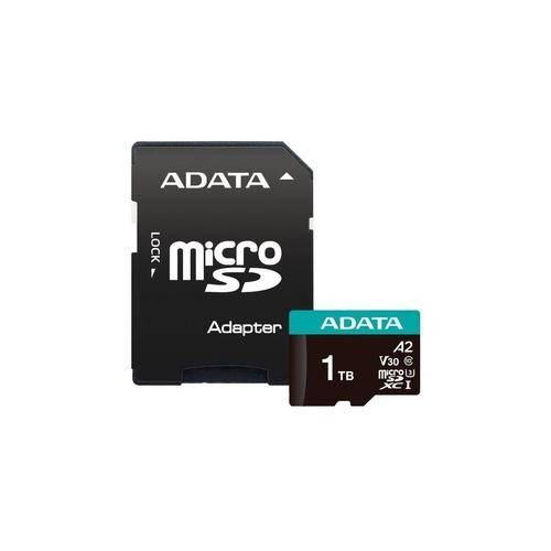 Card de Memorie MICROSDXC ADATA AUSDX1TUI3V30SA2-RA1, 1TB, Class 10, U3, V30, A2 + Adaptor SD