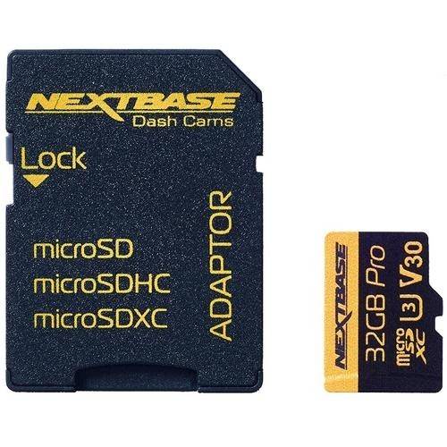 Card de memorie Nextbase DVR micro SD 32GB U3 clasa 10+ Adaptor SD, compatibil camere auto DVR