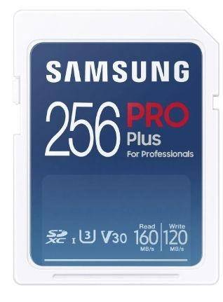 Card de memorie Samsung PRO Plus MB-SD256K/EU, SDXC, 256GB, UHS-I U3, V30, Clasa 10