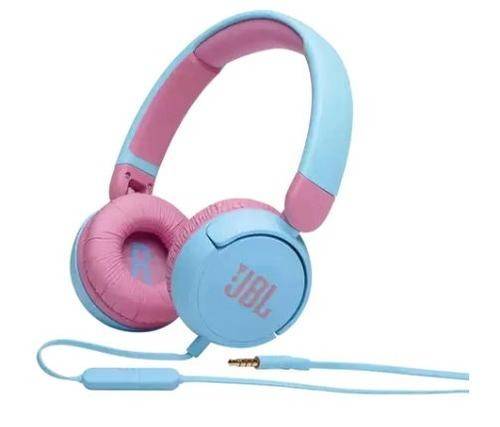 Casti Stereo JBL Kids JR310, Jack 3.5mm, Microfon (Albastru)