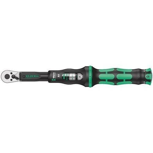 Cheie dinamometrica cu clichet reversibil, 290mm, 1/4inch, 2.5-25Nm, Wera Click-Torque A6