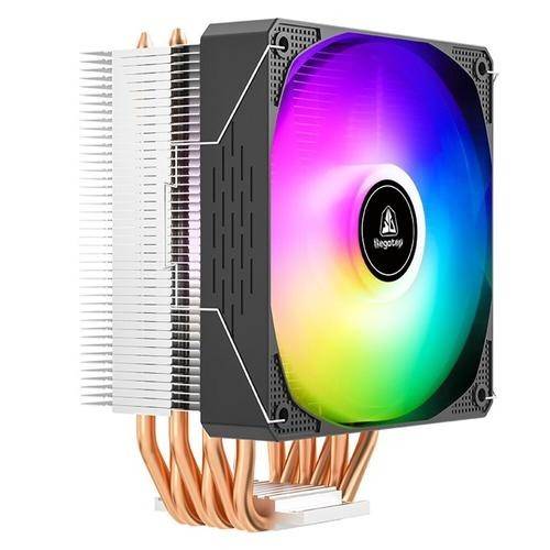 Cooler Procesor Segotep Frozen Tower T6 V2 Iluminare aRGB, Racire Activa, Socket Intel, Negru