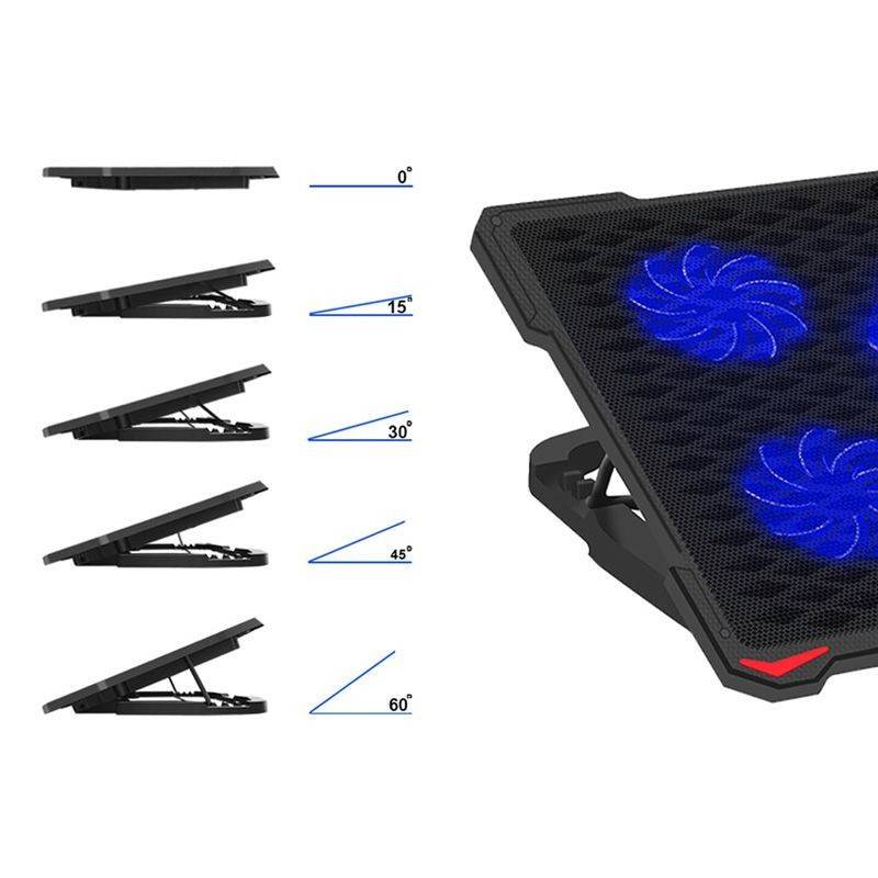 cooling pad laptop 5 fans 2 usb platinet