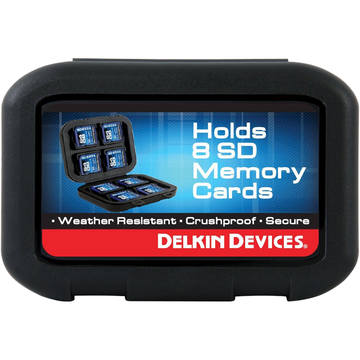 Delkin Weather Resistant Case for 8 SD cards