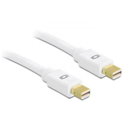 Delock Cable mini Displayport male > Displayport male 5m, white