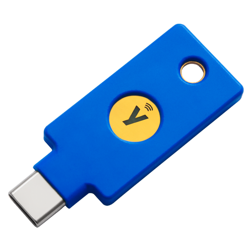 Dispozitiv criptografic securizat Yubico Security Key C NFC, USB Type-C (Albastru)