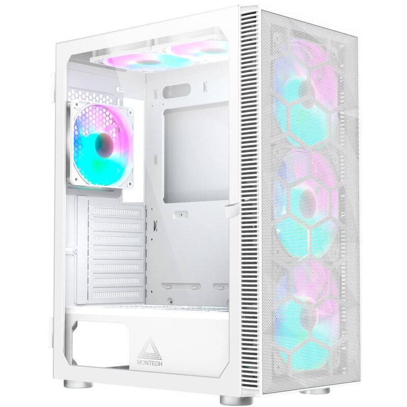 dublat-X3 Mesh, RGB, Tempered Glass - Alb