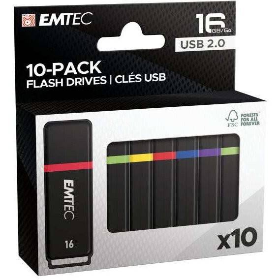 EMTEC Unitate flash USB 16 GB Emetec 2.0 K100 (Pachet mini cutie 10)