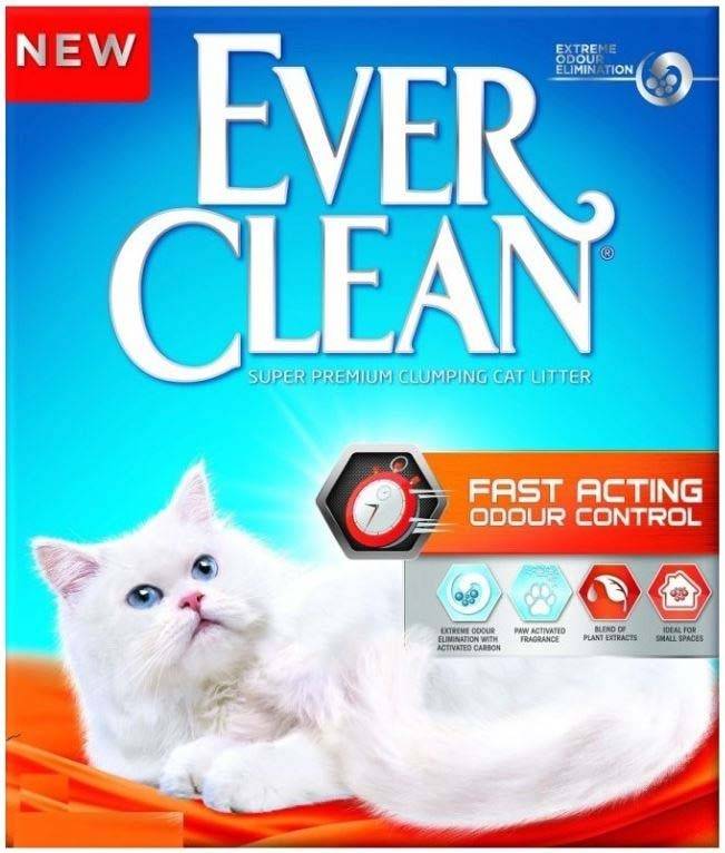 EVER CLEAN Fast Acting Odour Control Nisip pentru pisici 10L