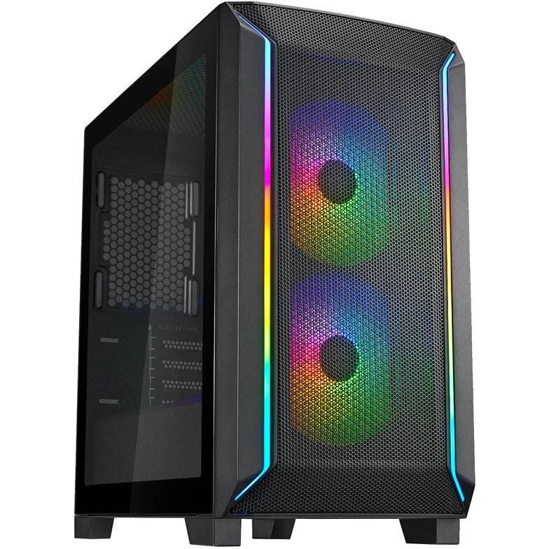 FARA 312 Micro-ATX, Tempered Glass Negru