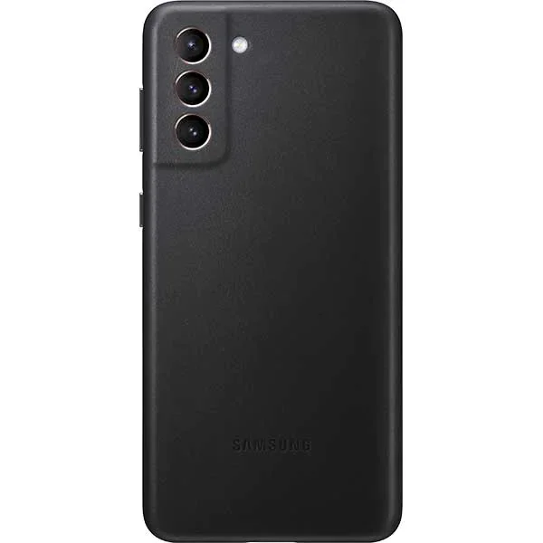 Galaxy S21 Plus (G996) - Capac protectie spate Leather Cover - Negru