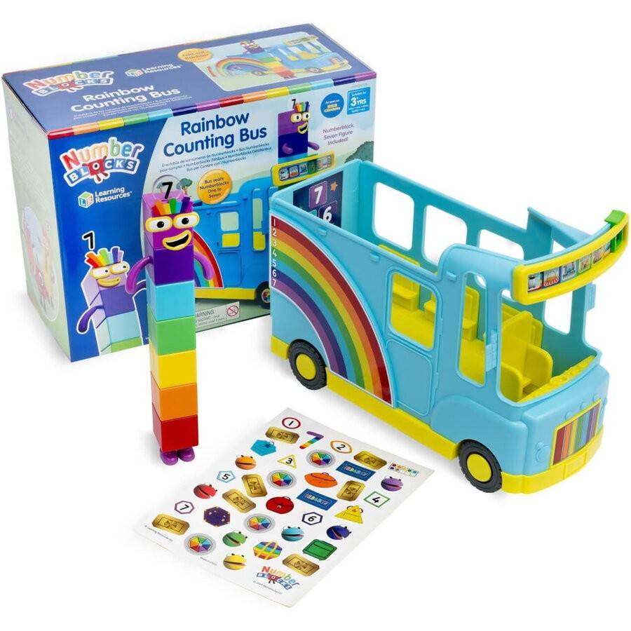 Hand2Mind Joc de rol - Numberblocks® si autobuzul curcubeu