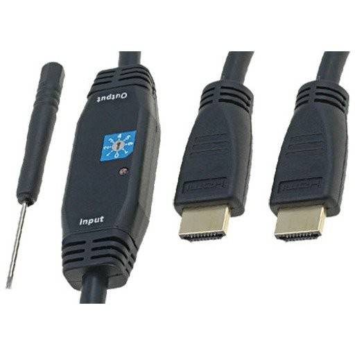 HDMI Male - HDMI Male, v1.3, amplificare, 15m, negru