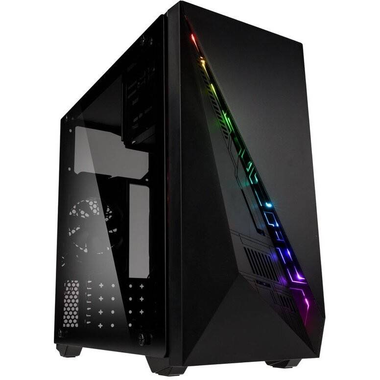 Inspire K2 ARGB, Micro-ATX, Tempered Glass, Black