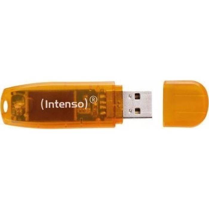 Intenso USB Flash Drive Intenso Rainbow Line 64GB Portocaliu