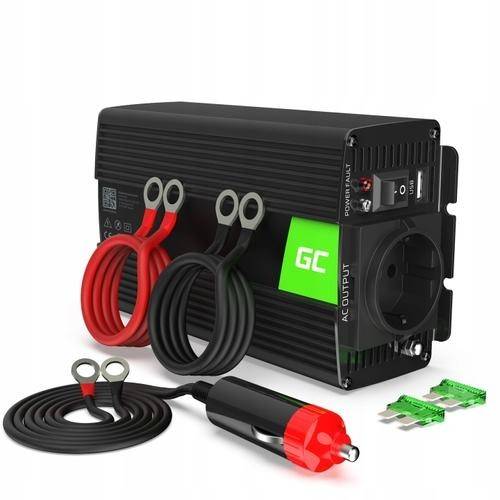 Invertor de tensiune 300W/600W 24V la 230V Volt USB DC AC Green Cell