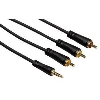 Jack 3.5 mm Male - 3x RCA Male, 1.5m, negru, 122161