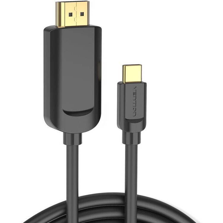 Kabel USB-C do HDMI 1.4 Vention CGUBG 4K 30Hz 1,5m (czarny)